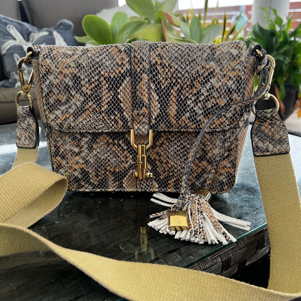 Leather cross body bag